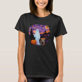 Haunted Ghost Spirit beroemd gemaakt door Hallowee T-shirt