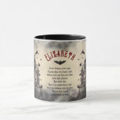 Haunted Gothic Dracula's Castle  Halloween Mok (Midden)