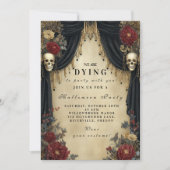 Haunted Gothic kaarslicht Halloween Kaart (Voorkant)