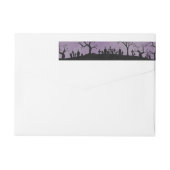 Haunted Graveyard Halloween Return Address Label (Achterkant)