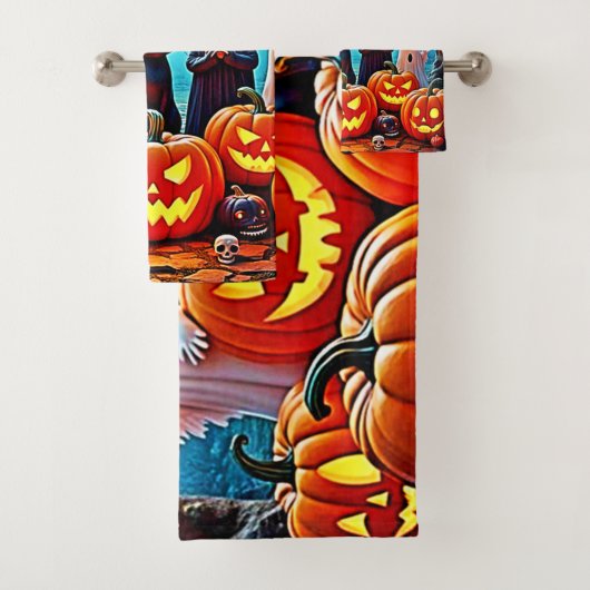 Haunted Halloween conception de nuit (En situation)