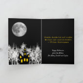 Haunted Halloween Kaart (Binnen)