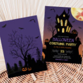 Haunted Halloween Kostuumfeest Kaart