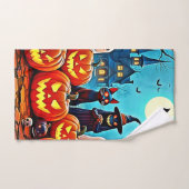 Haunted Halloween Night Design Bad Handdoek (Handdoek)