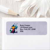 Haunted Halloween Pumpkin Head Scarecrow Spooky Etiket (Insitu)