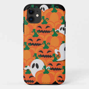 Haunted Halloween Pumpkin Patch Ghosts iPhone 11 Hoesje