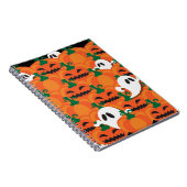 Haunted Halloween Pumpkin Patch Ghosts Notitieboek (Rechterzijde)