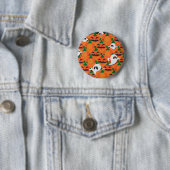 Haunted Halloween Pumpkin Patch Ghosts Ronde Button 5,7 Cm (In situ)