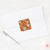 Haunted Halloween Pumpkin Patch Ghosts Vierkante Sticker (Envelop)