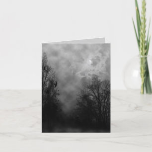 Haunted Halloween Sky Blank-kaart Kaart