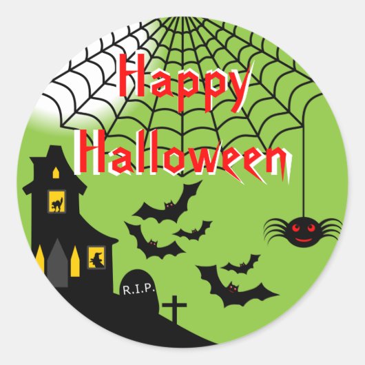 Haunted Halloween Stickers (Voorkant)