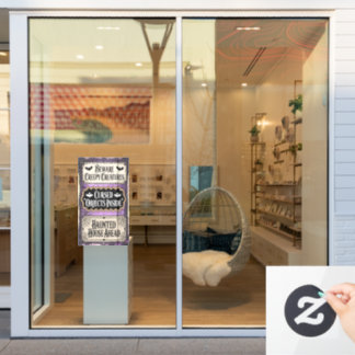 Haunted Halloween tekenen Raamsticker