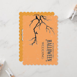 Haunted Halloween Wedding Kaart