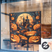 Haunted Halloween Window Cling Raamsticker (Cafe Raam)