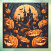 Haunted Halloween Window Cling Raamsticker (Vel 3)