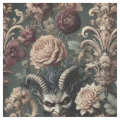 Haunted Harmonics - Gothic Statement Tegel Stof (Close Up)