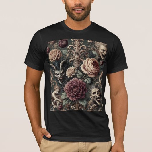 Haunted Harmonics – Gothic Wearable Art T-shirt (Voorkant)