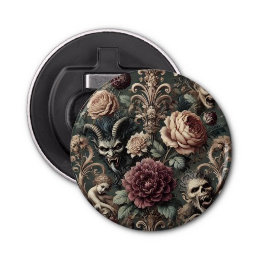 Haunted Harmonics - Gotisch Victoriaans Button Flesopener (Voorkant)