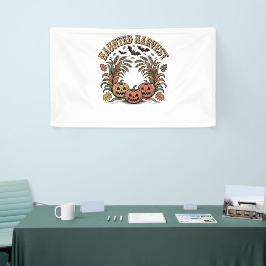 Haunted Harvest Retro Halloween Pumpkin Spandoek (Beurs)
