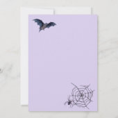 Haunted Hause Spooky Ghosts Bats Halloween feest Kaart (Achterkant)