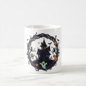 👻 "Haunted Haven" Halloween Night Mug Koffiemok (Center)