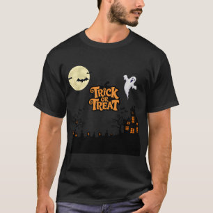 Haunted Hill   Klassieke Halloween House Silhouett T-shirt