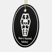 Haunted Holiday Keramisch Ornament (Links)
