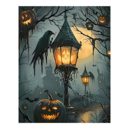 Haunted Hollow – Halloween Night Foto Afdruk