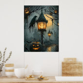 Haunted Hollow – Halloween Night Poster (Keuken)