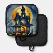 Haunted Hollow & Moon aangekondigd Pannenlap (Voorkant / Achterkant)