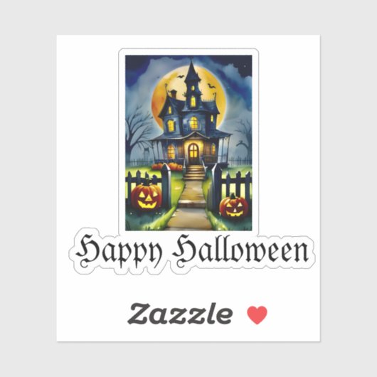 Haunted Hollow & Moon aangekondigd Sticker (Vel)