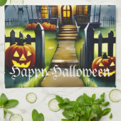 Haunted Hollow & Moon aangekondigd Theedoek (Gevouwen)