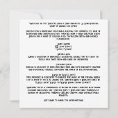 👻🍺 "Haunted Hops & Hors d'oeuvres"🍺 👻 Kaart (Achterkant)