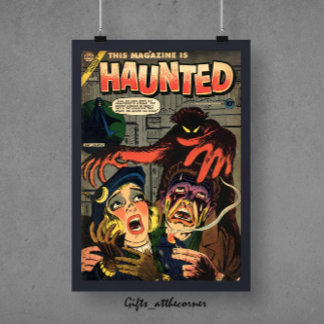 Haunted Horror Comics Poster