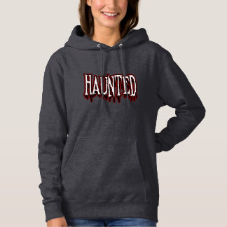 Haunted Horror Drip-typografie Hoodie