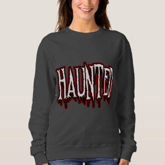Haunted Horror Drip-typografie Trui