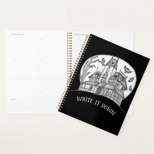 Haunted House and Bats Halloween Planner (Display)