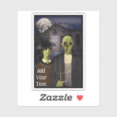 Haunted House Asylum Halloween Sticker (Vel)