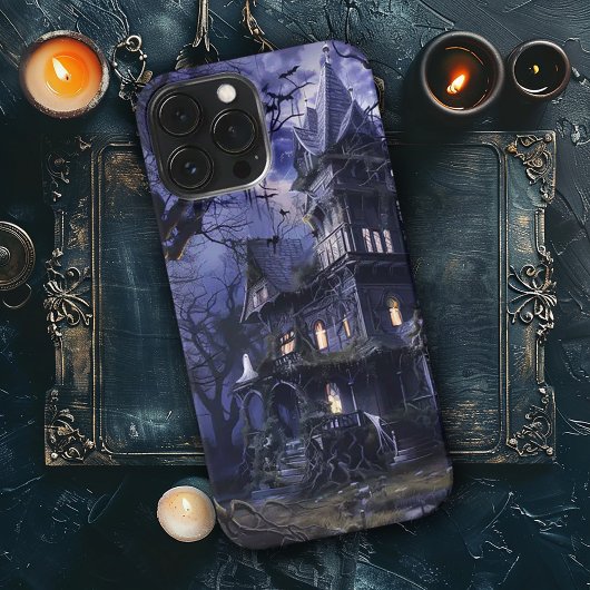 Haunted House bij zonsondergang iPhone Hoesje