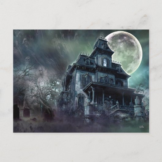 Haunted House Briefkaart (Voorkant)