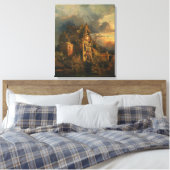 Haunted House (door Thomas Moran) Canvas Afdruk (Insitu (Slaapkamer))