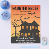 Haunted House en Bats Flyer (Enkel)