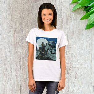 Haunted House Full Moon Vrouwen T-shirt