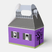 Haunted House Gepersonaliseerde Halloween Favor Bo Bedankdoosjes (Achterkant)