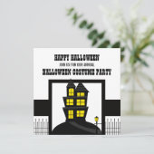 Haunted House Halloween Invitation (Debout devant)