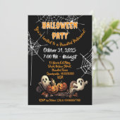 👻 Haunted House Halloween Invitations 🎃 🕷️ (Debout devant)