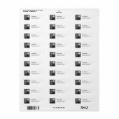 Haunted House Halloween Label Grey (Full Sheet)