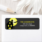 Haunted House Halloween Labels (Insitu)