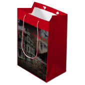 Haunted House Halloween Medium Cadeauzakje (Voorkant Gekanteld)