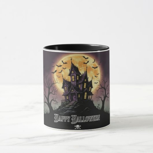 Haunted House Halloween Mug (Centre)